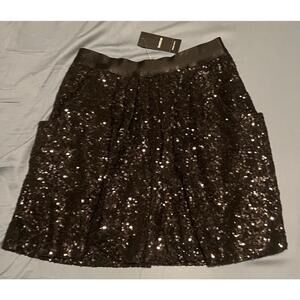 Bebe sequin short skirt black size small